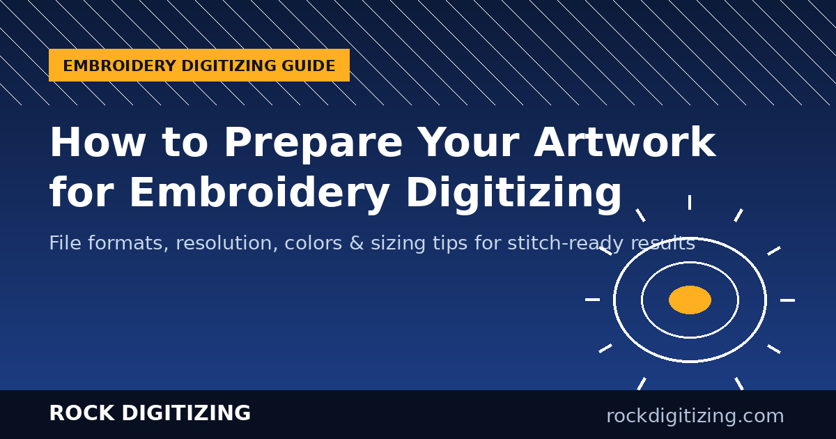 prepare artwork for embroidery digitizing