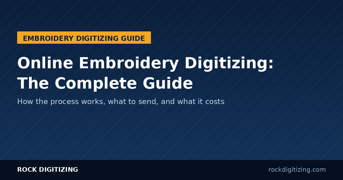 online embroidery digitizing guide