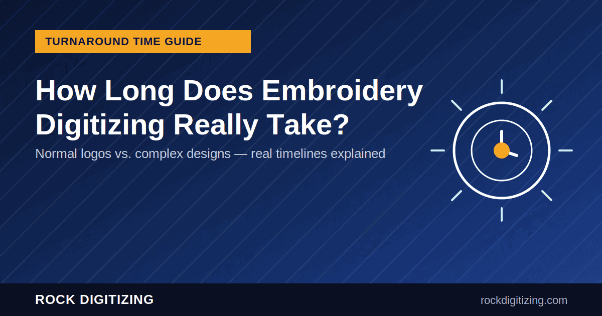 fast turnaround embroidery digitizing guide