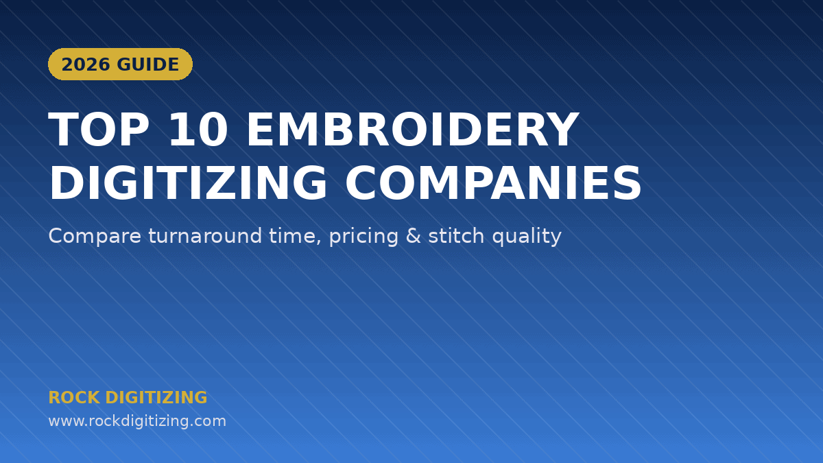 embroidery digitizing companies