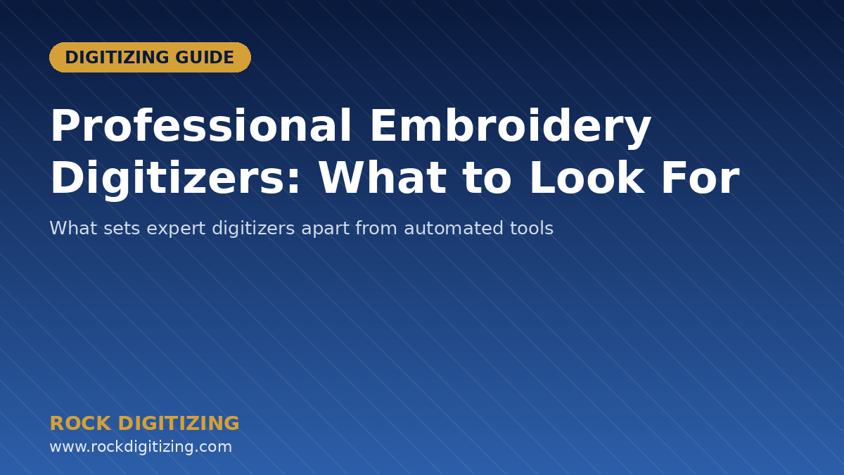 professional embroidery digitizers